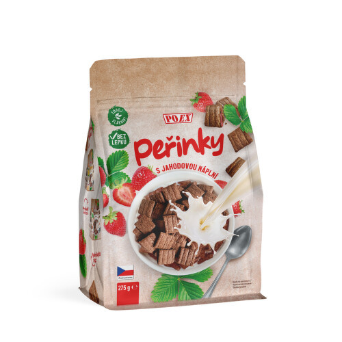 POEX Peřinky s jahodovou náplní 275g