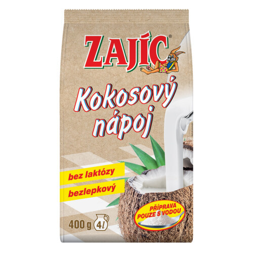 Kokosový nápoj Zajíc sáček 400g DOYPACK