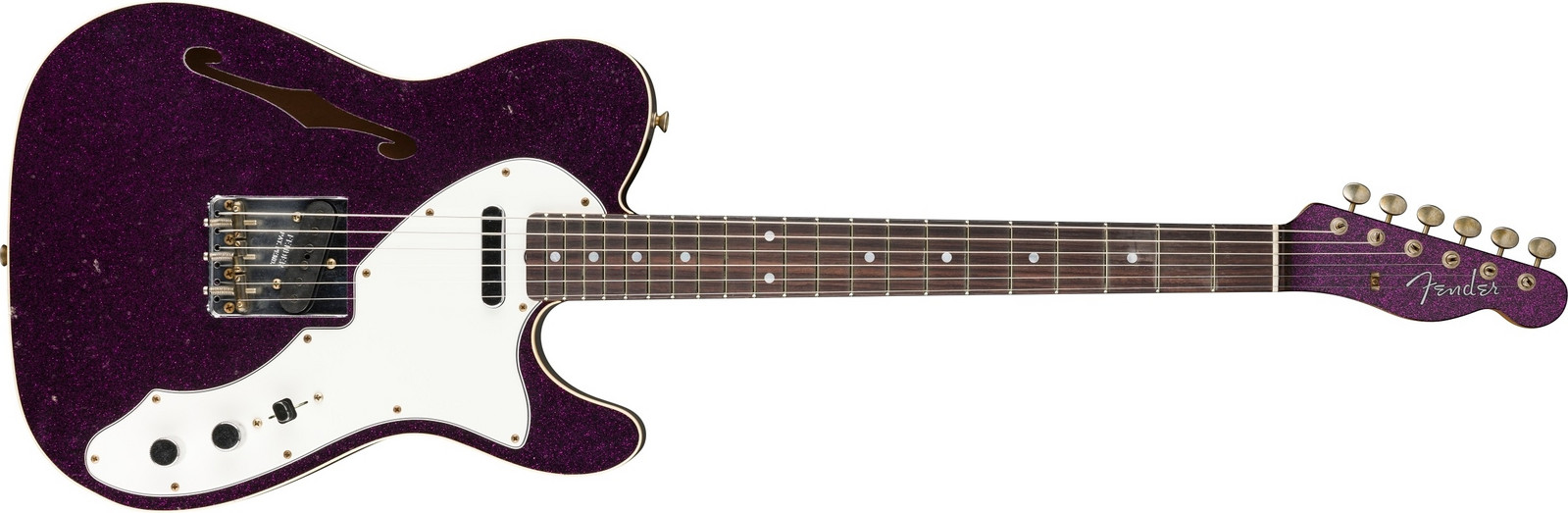 Fender Custom Shop 60 Telecaster Custom Thinline JRN Relic Aged Magent