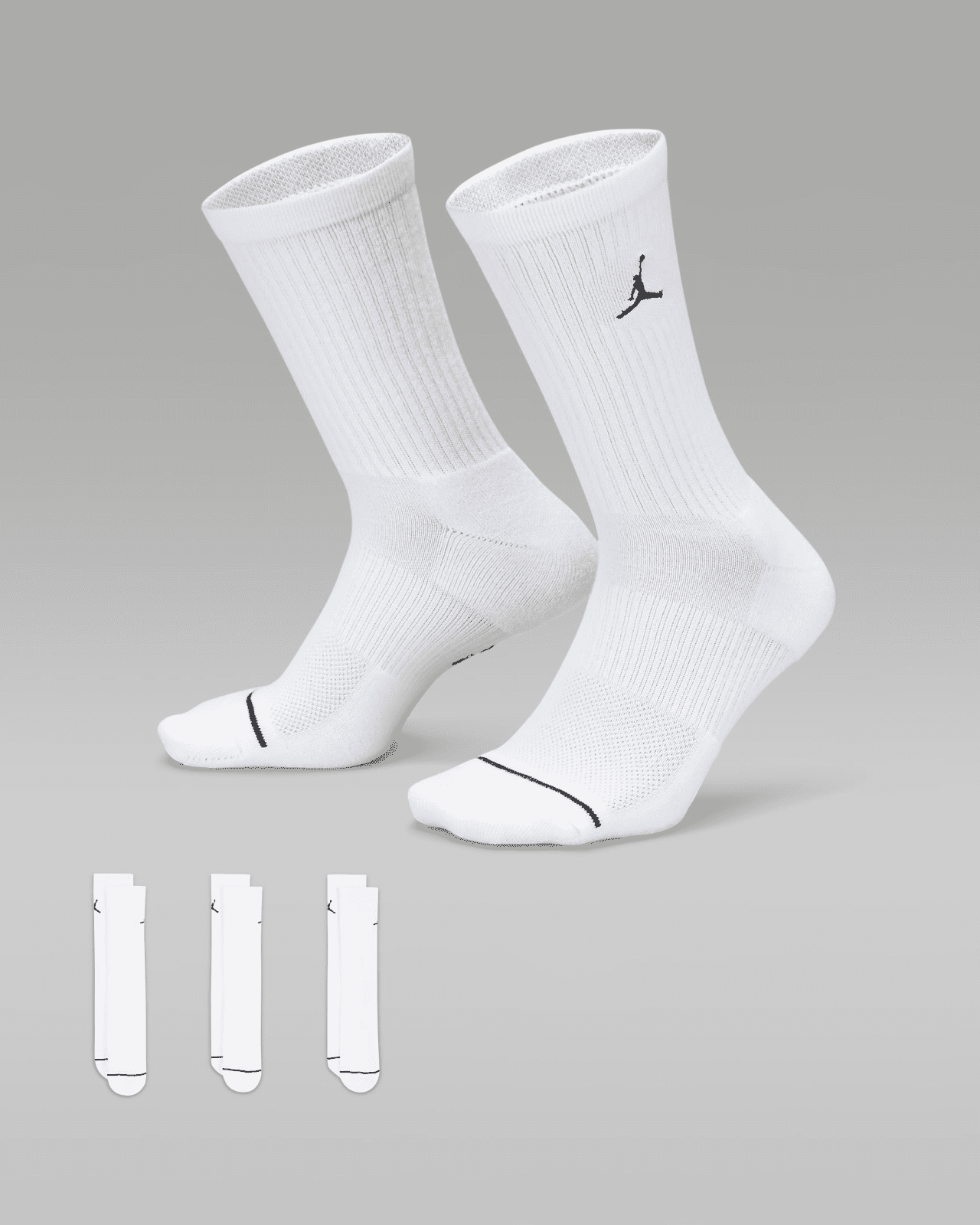 Jordan Everyday Crew Socks (3 pack) M