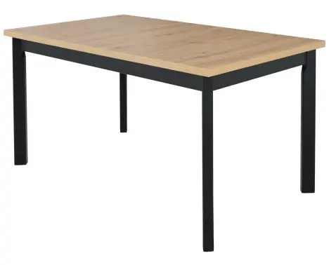 Obdélný jídelní stůl Maxim 120x80 cm, dub artisan/černý
