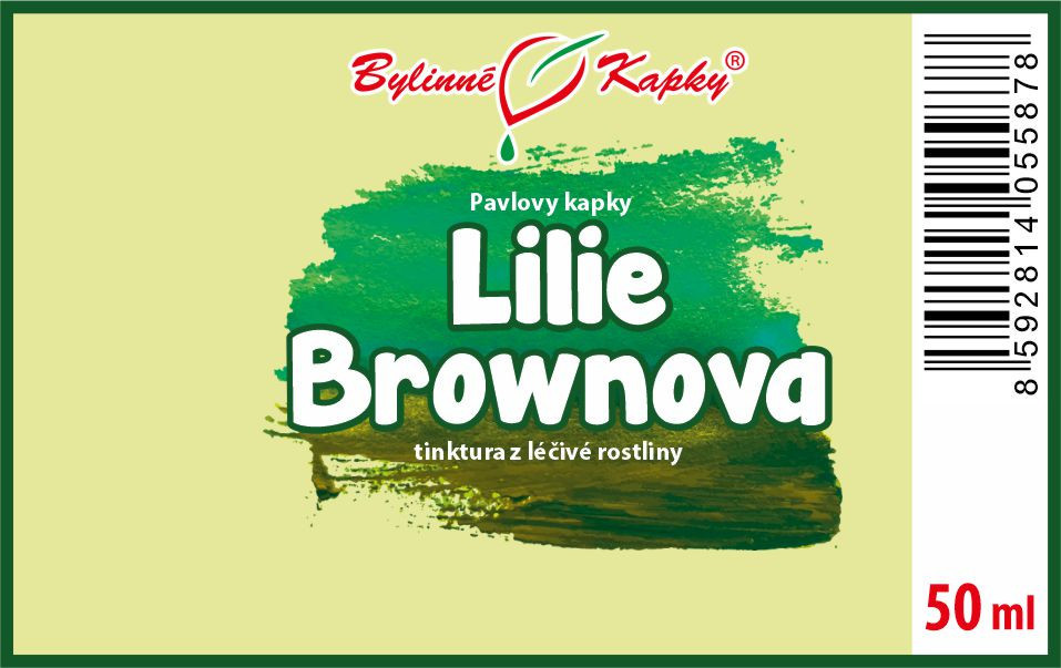 Lilie Brownova (TCM) - Pavlovy bylinné kapky (tinktura) 50 ml