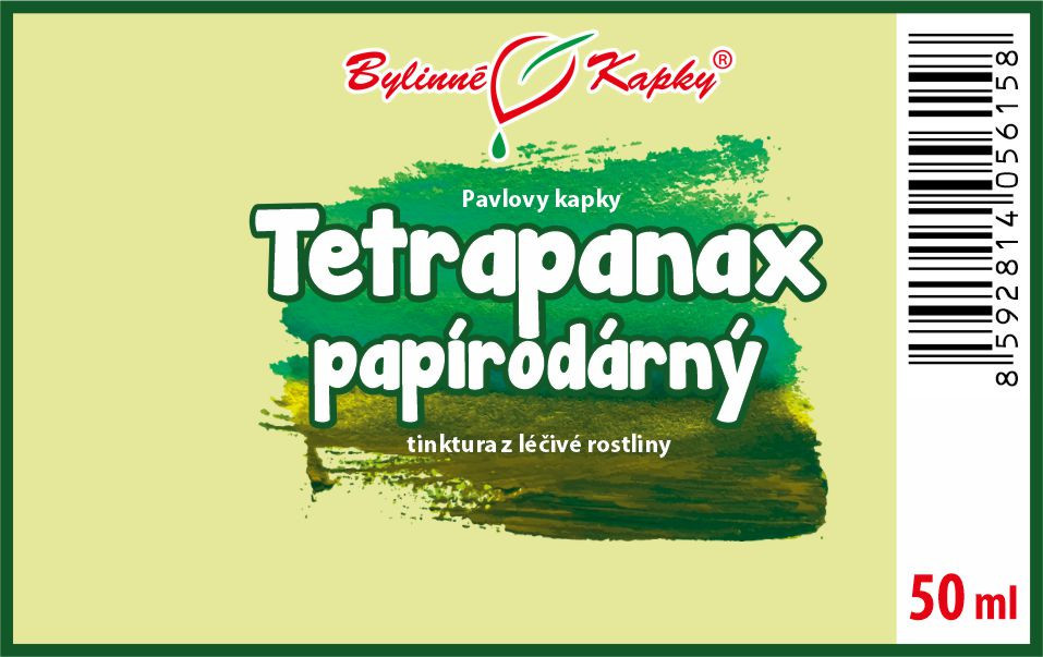 Tetrapanax (TCM) - Pavlovy bylinné kapky (tinktura) 50 ml