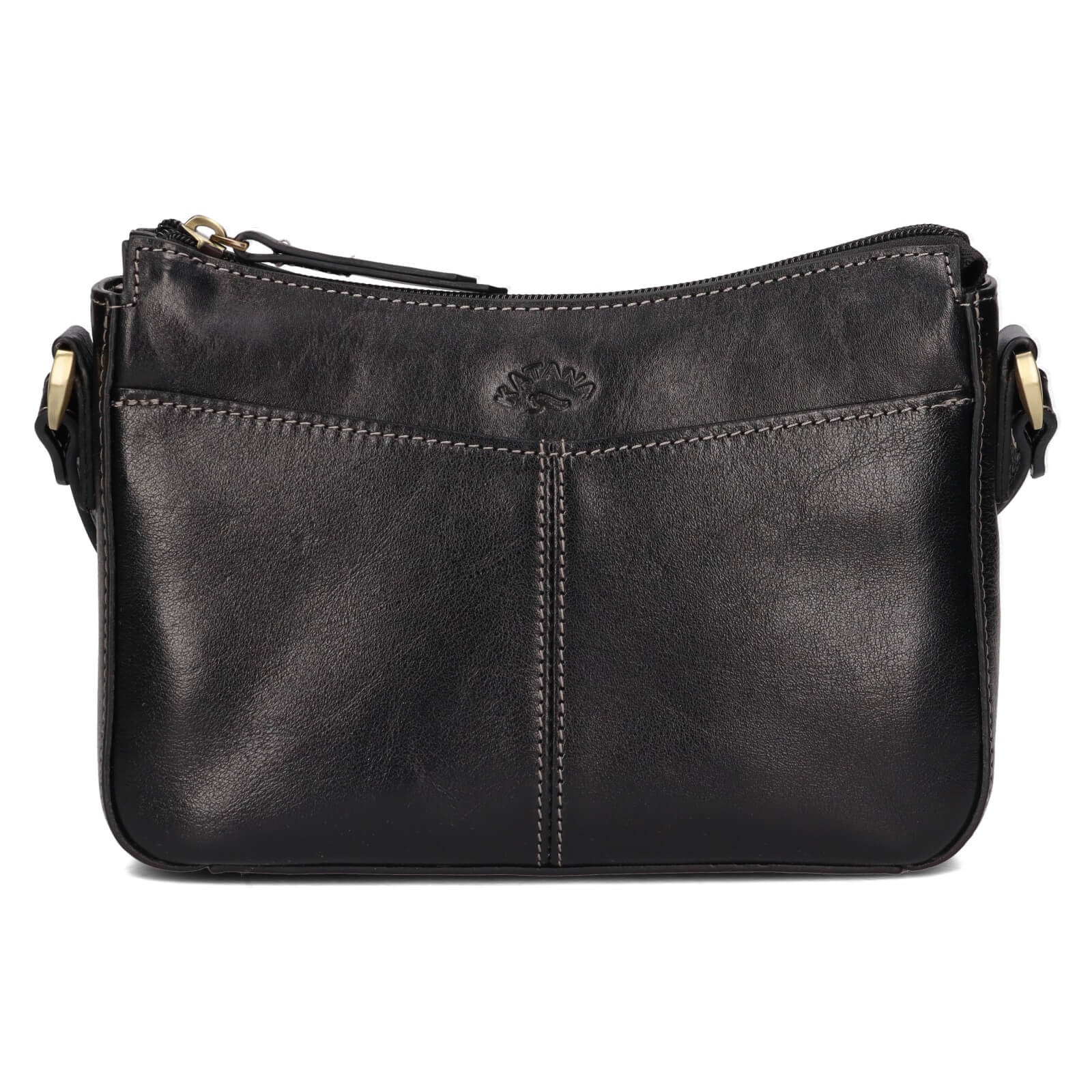 Kožená dámská crosbody kabelka Katana Mealla - černá