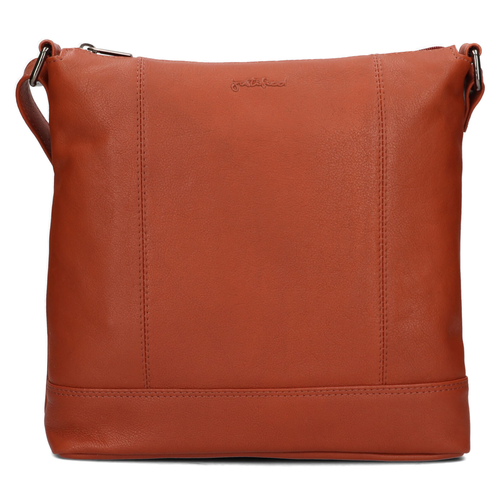 Dámská kožená crossbody kabelka Justified Magda - koňak