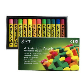 Sada fluorescentních olejových pastelů Gallery 12ks