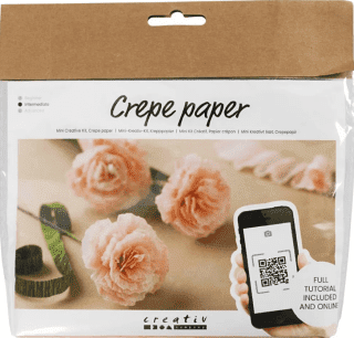 Mini kreativní sada krepový papír