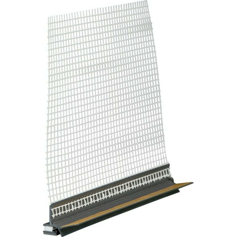 Profil začišťovací Retek 6 mm, dilatační s tkaninou a lamelou antracit 2,4 m 10 ks