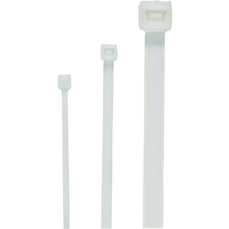 Páska vázací DEK 280×7,6 mm bílá 100 ks