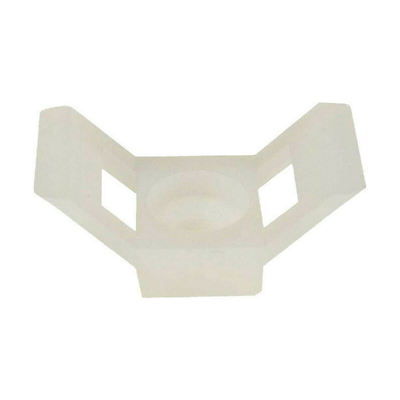 Příchytka k upevnění stahovacích pásků DEK bílá 100 ks