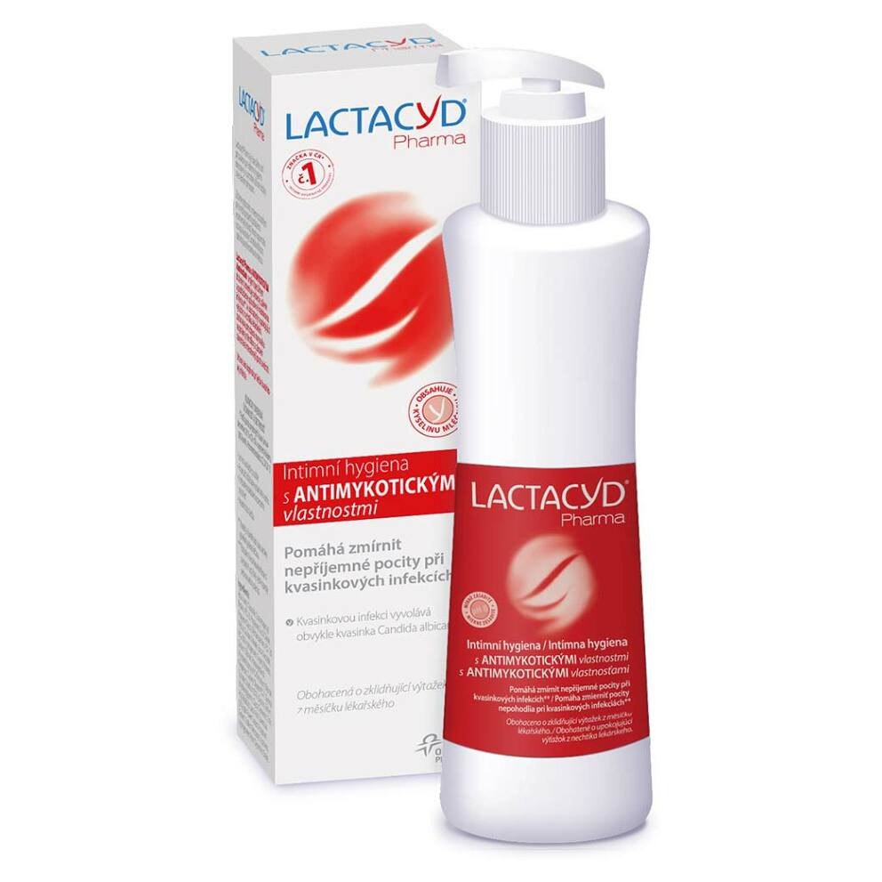 LACTACYD Pharma Intimní mycí emulze Antimykotický 250 ml, poškozený obal