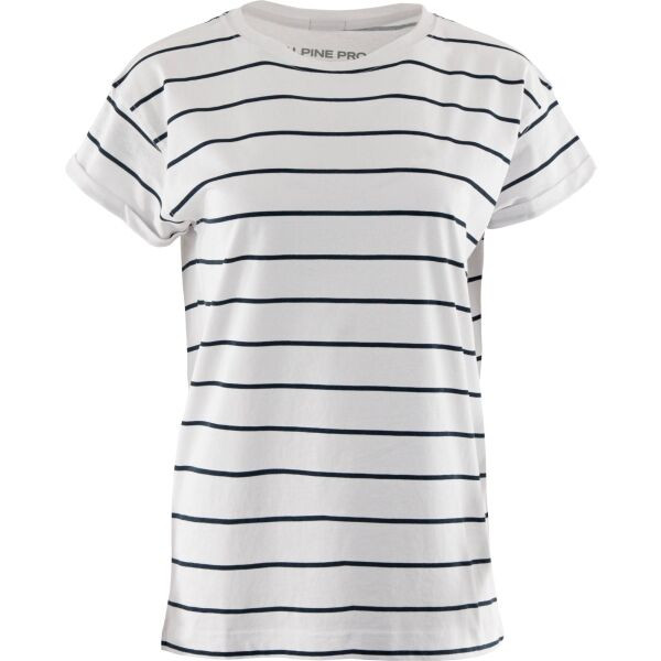 ALPINE PRO MEVA Dámské triko, bílá, velikost