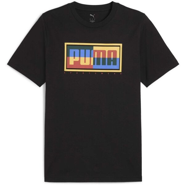 Puma GRAPHIC PUMA GOX TEE Pánské triko, černá, velikost