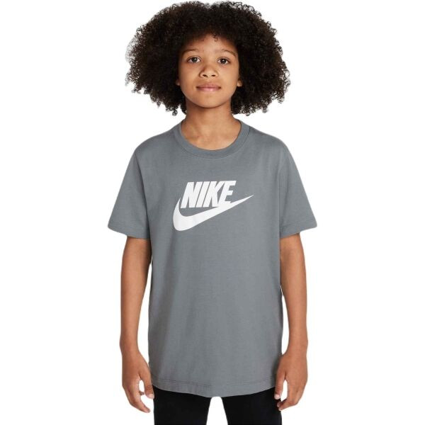 Nike SPORTSWEAR TEE FUTURA Dětské triko, šedá, velikost