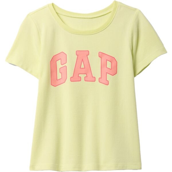 GAP V-LOGO Dívčí tričko, žlutá, velikost