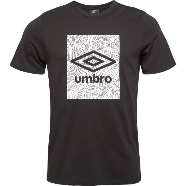 Umbro GEO GRAPHIC TEE Pánské triko, černá, velikost