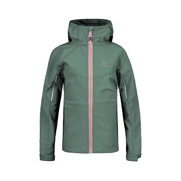 Hannah CAPRA JR Dívčí softshellová bunda, zelená, velikost