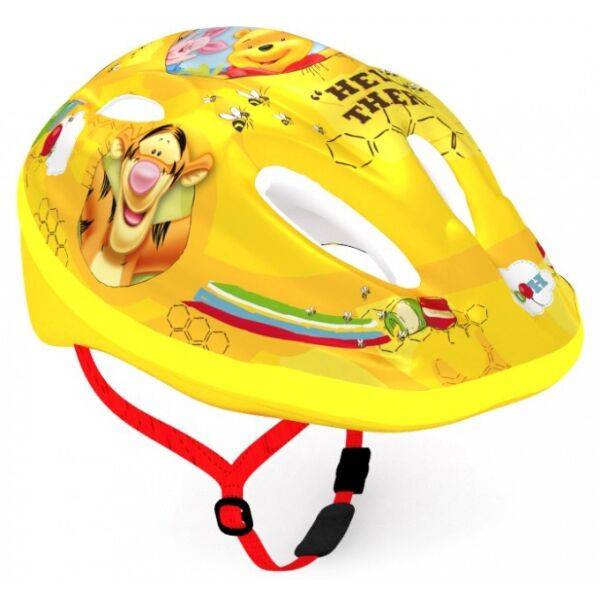 Disney MEDVÍDEK PÚ Dětská cyklistická přilba, žlutá, velikost