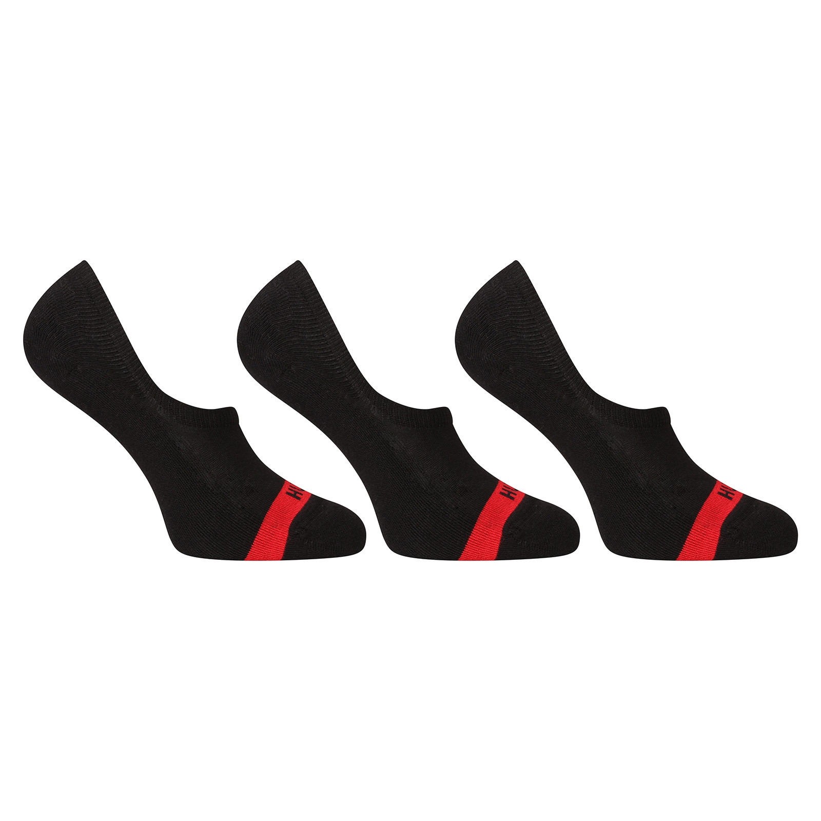 3PACK ponožky Hugo nízké černé (50514916 001) L