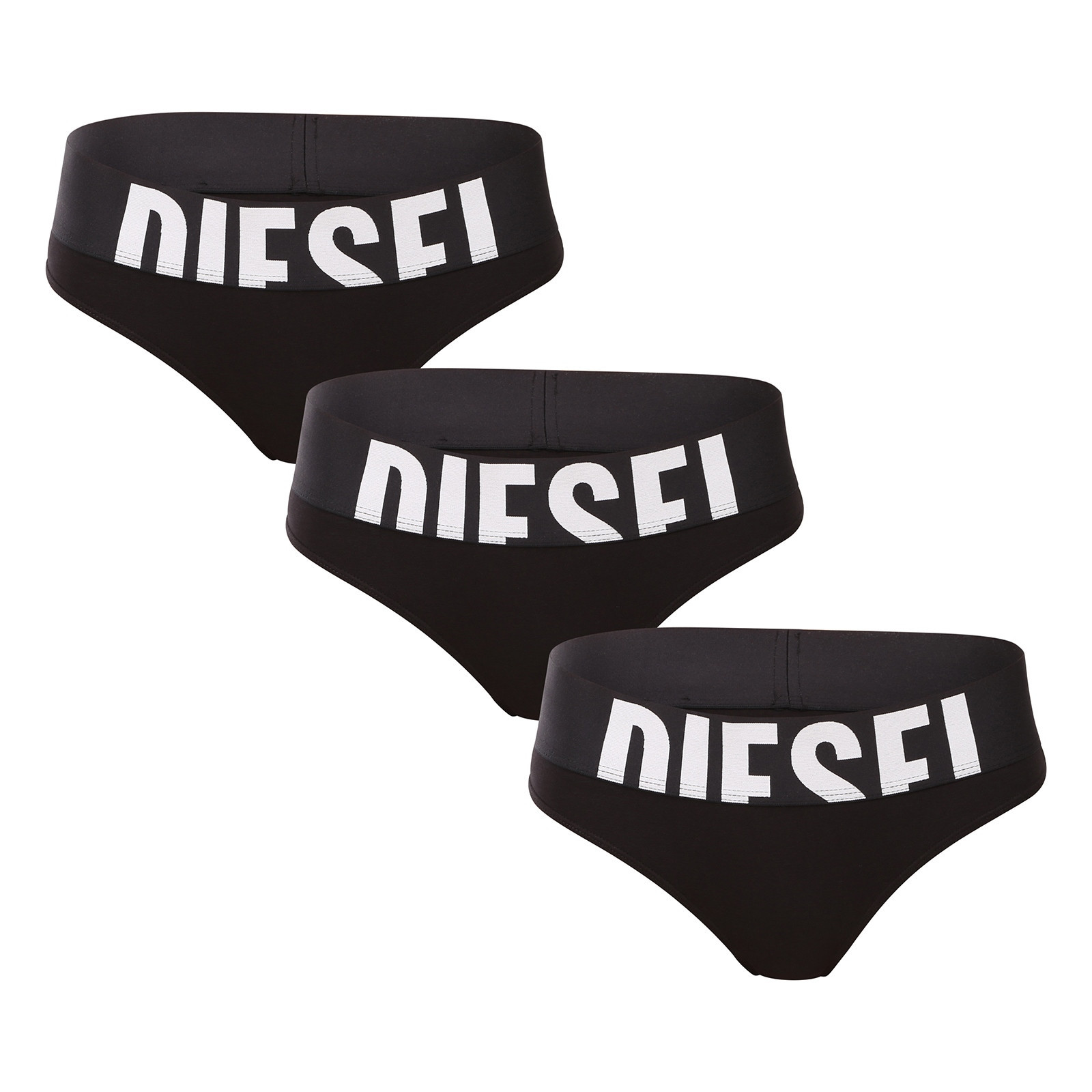 3PACK dámská tanga Diesel černé (00SE0K-0HMAU-E4101) M