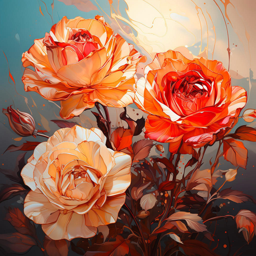 XXXL OBRAZ NA PLÁTNĚ, květiny, 30/30 cm