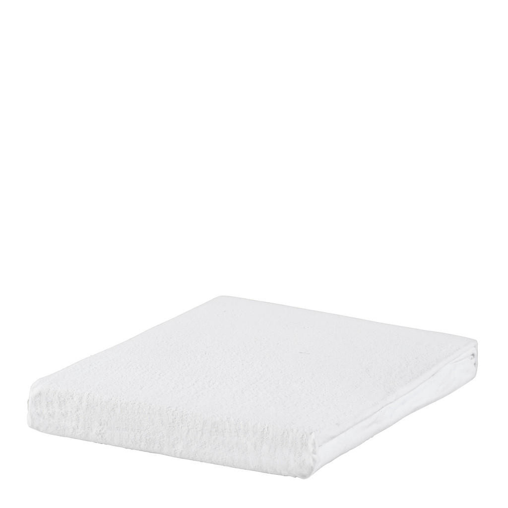 Esposa Flanell-Spannleintuch, biber, bílá, 100/200 cm