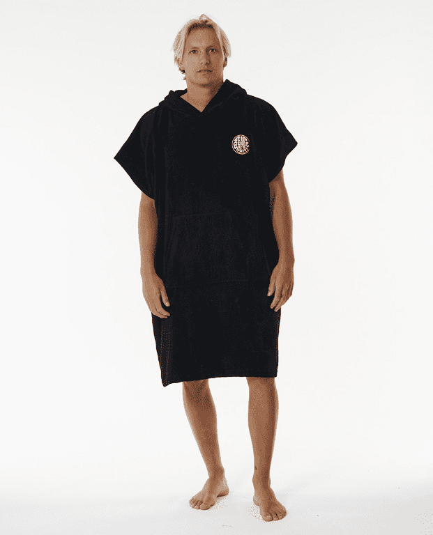 Ručník Rip Curl LOGO HOODED TOWEL Black