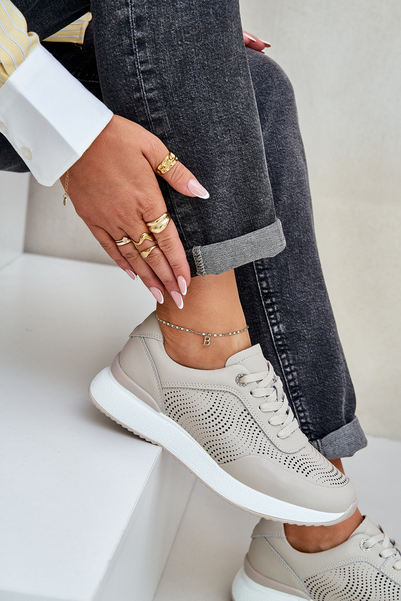 S. BARSKI Kožené Sportovní Boty Tenisky Dámské S.Barski