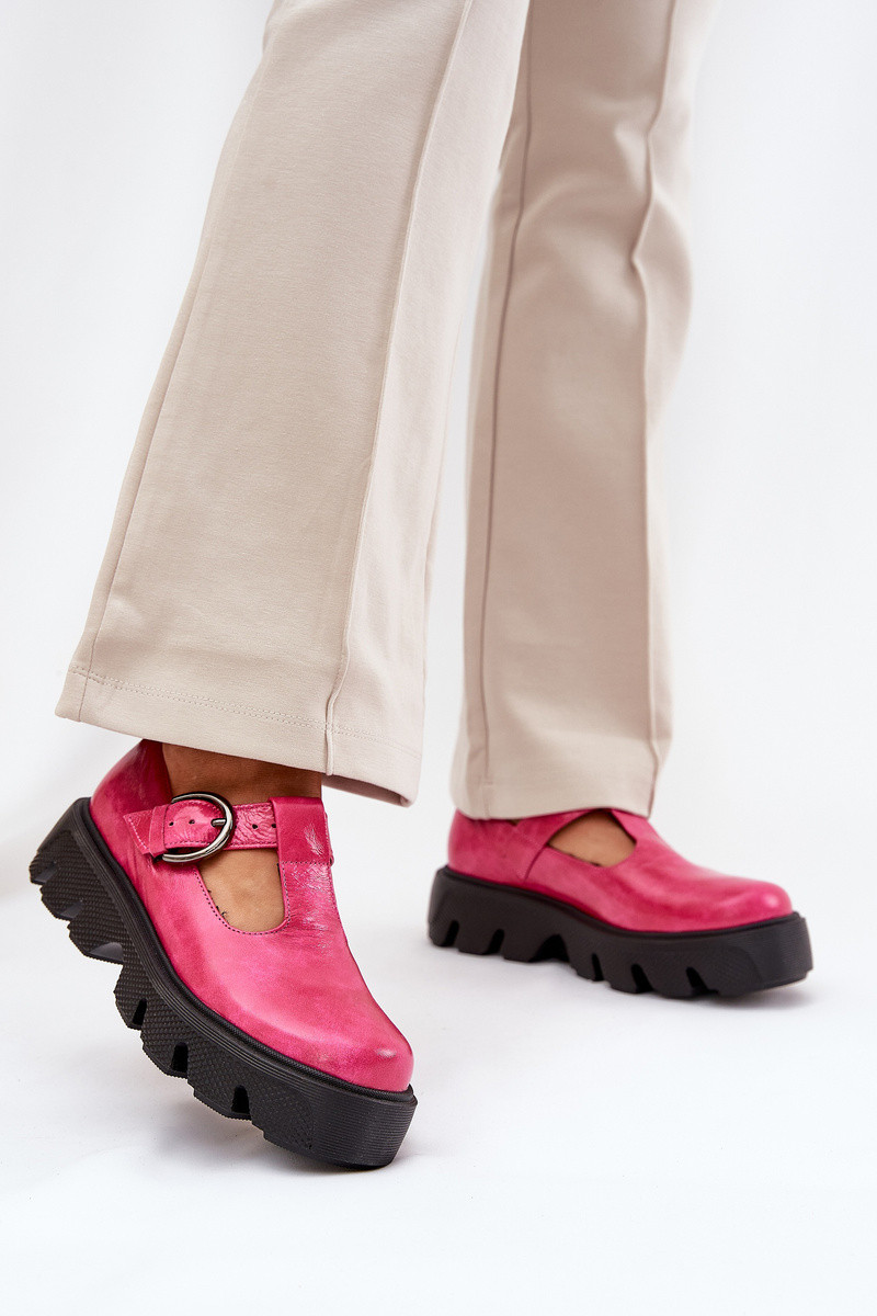 Lakované Kožené Polobotky S Přezkou Zazoo