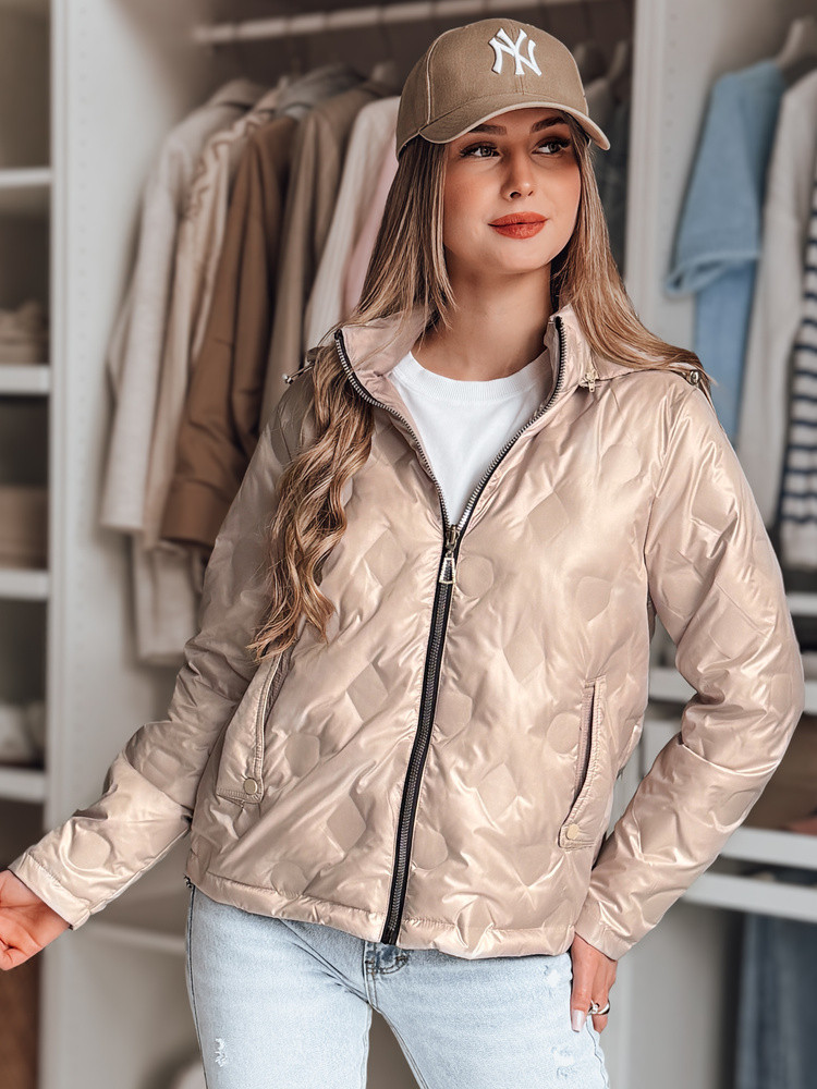 Kurtka damska przejściowa dwustronna SYLVIAN beżowa Dstreet