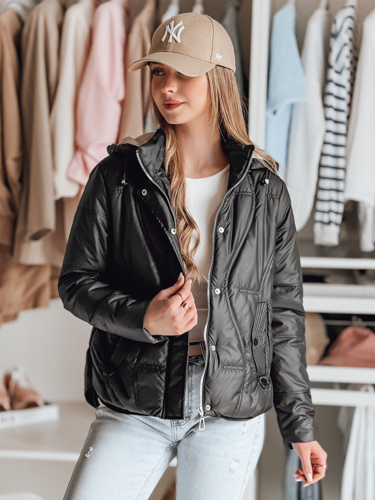 Kurtka damska przejściowa pikowana MARISSIA czarna Dstreet