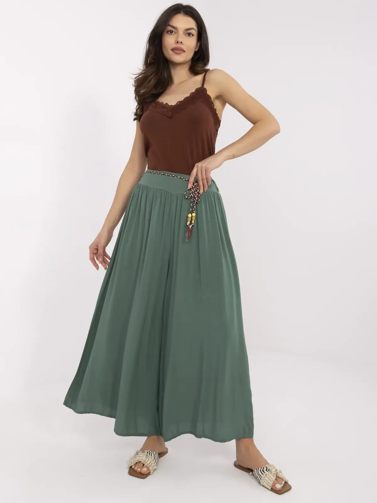 Trousers-TW-SP-BI-81733.14-dark green