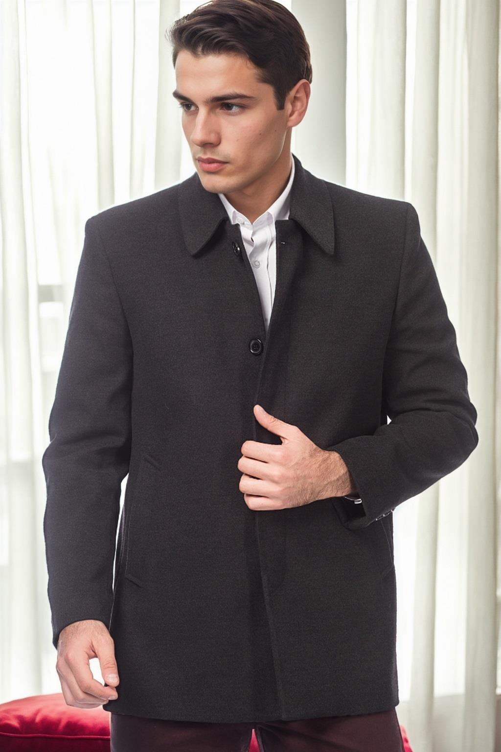 PLT9206 DEWBERRY MEN'S COAT-ANTHRACITE