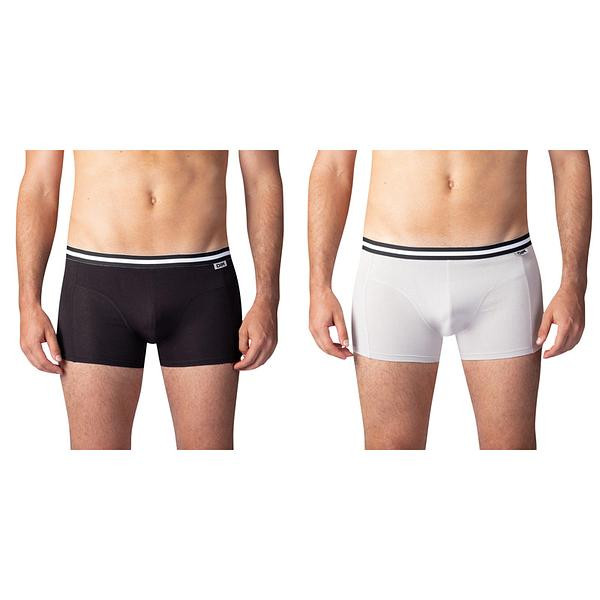 Bellinda 
COTTON STRETCH BOXER 2x - Double pack of cotton boxer shorts - black - gray