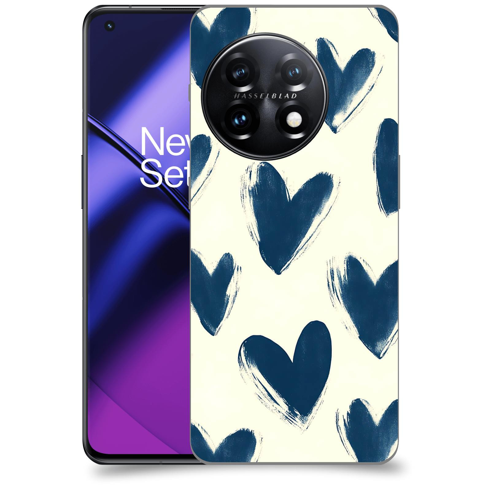 ACOVER Kryt na mobil OnePlus 11 5G - Blue hearts