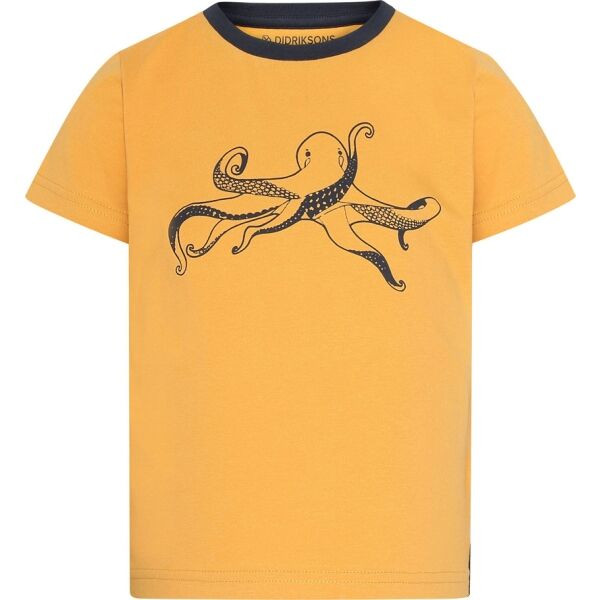 DIDRIKSONS MYNTA Chlapecké tričko, žlutá, velikost