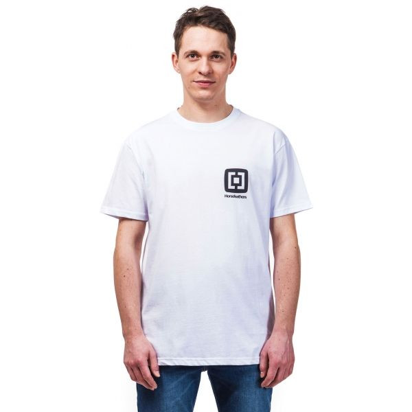 Horsefeathers MINI LOGO Pánské tričko, bílá, velikost