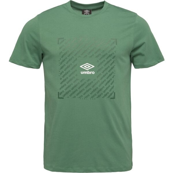 Umbro FTBL BOX GRAPHIC TEE Pánské triko, zelená, velikost