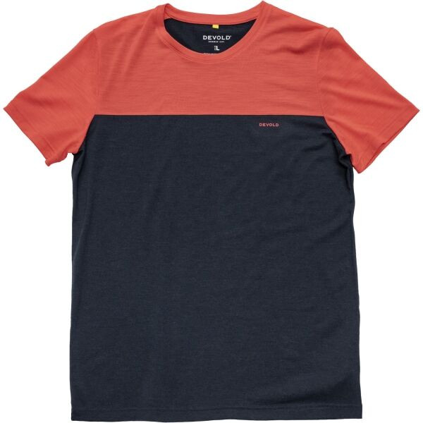 Devold CLASSIC LINEAR Pánské merino triko, černá, velikost