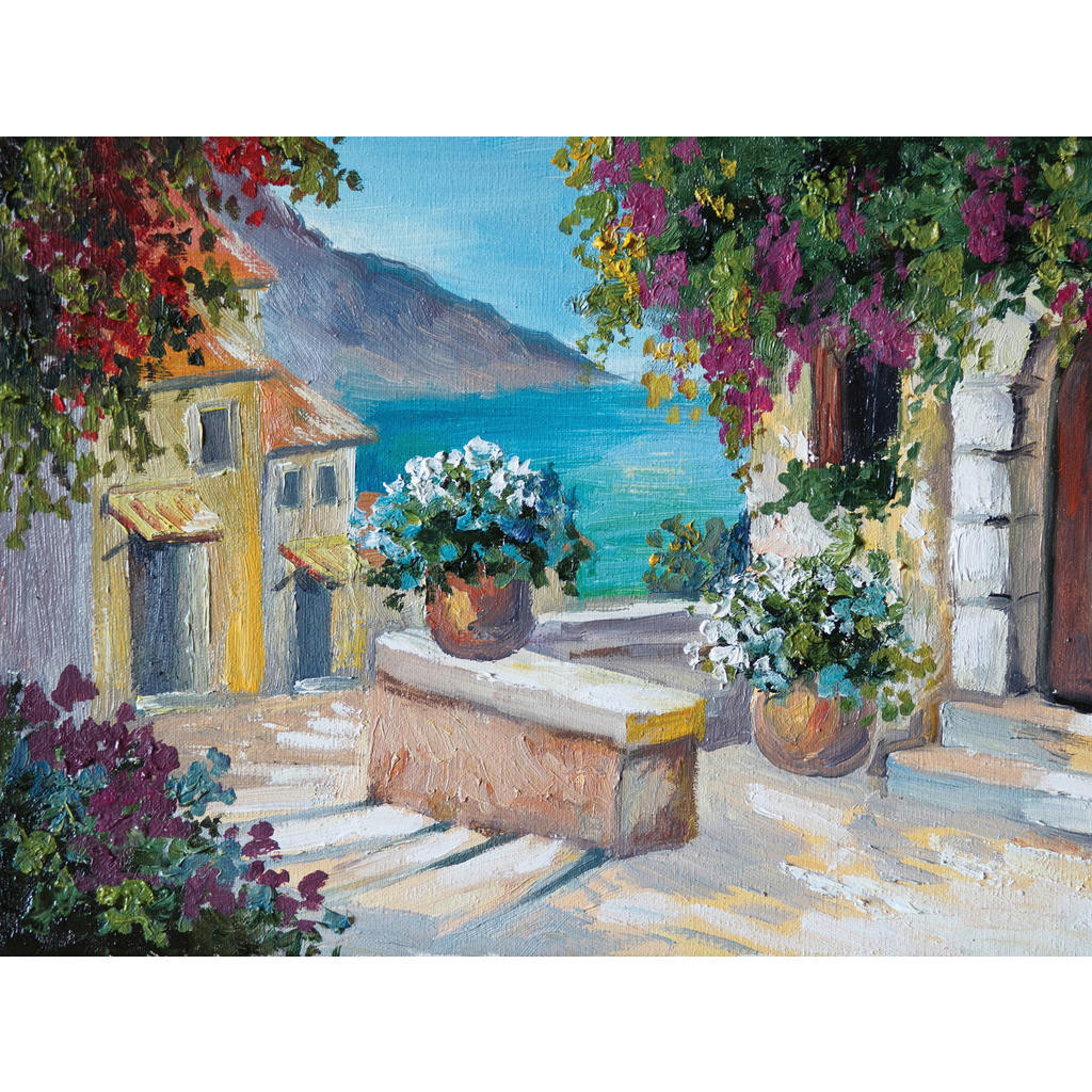 Euroart OBRAZ NA PLÁTNĚ, architektura, pláž a moře, 30/40 cm