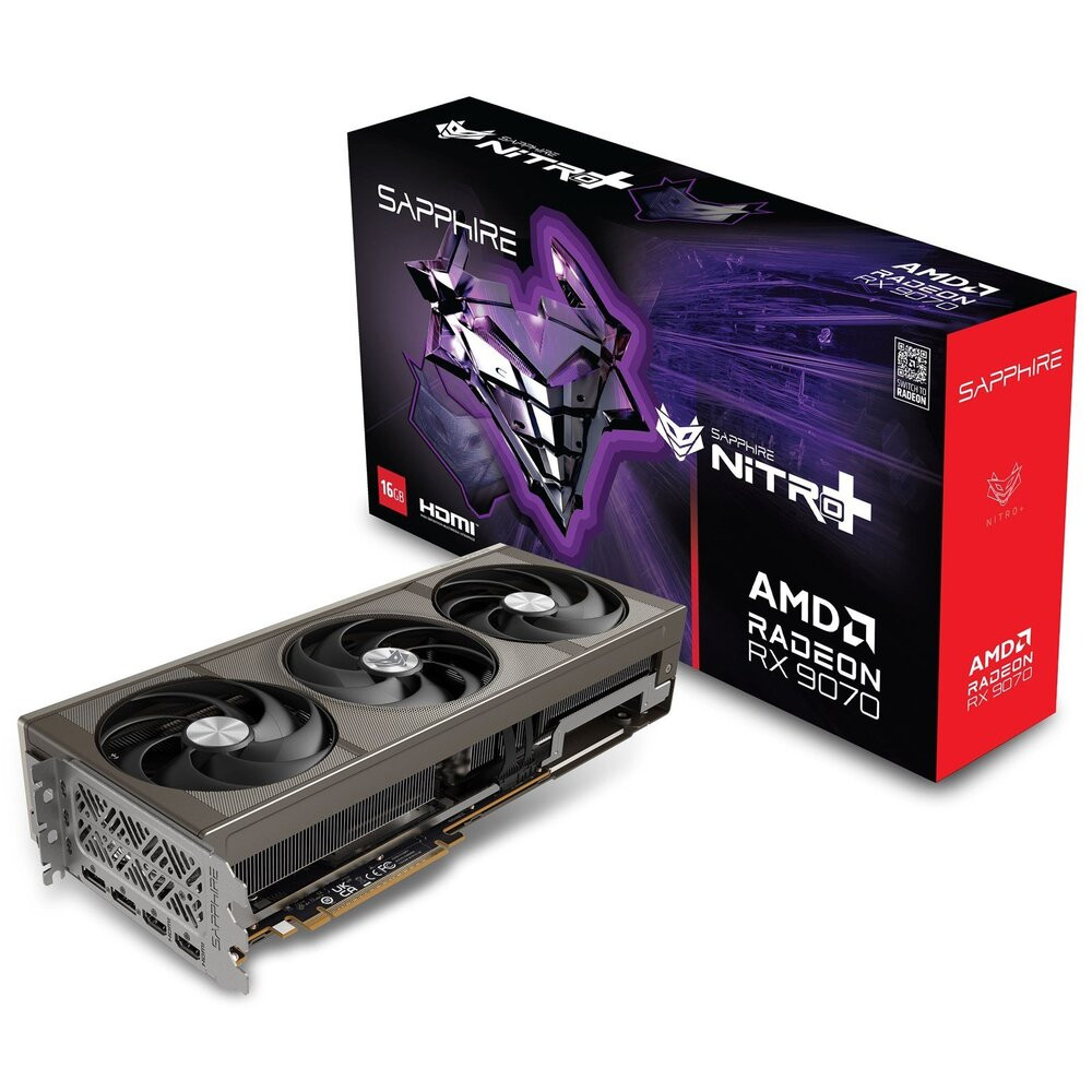 SAPPHIRE NITRO+ AMD RADEON RX 9070 GAMING OC 16GB, 11349-01-20G