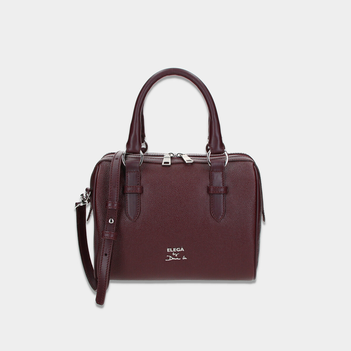 ELEGA by Dana M Malé bauletto Louvre bordó/stříbro