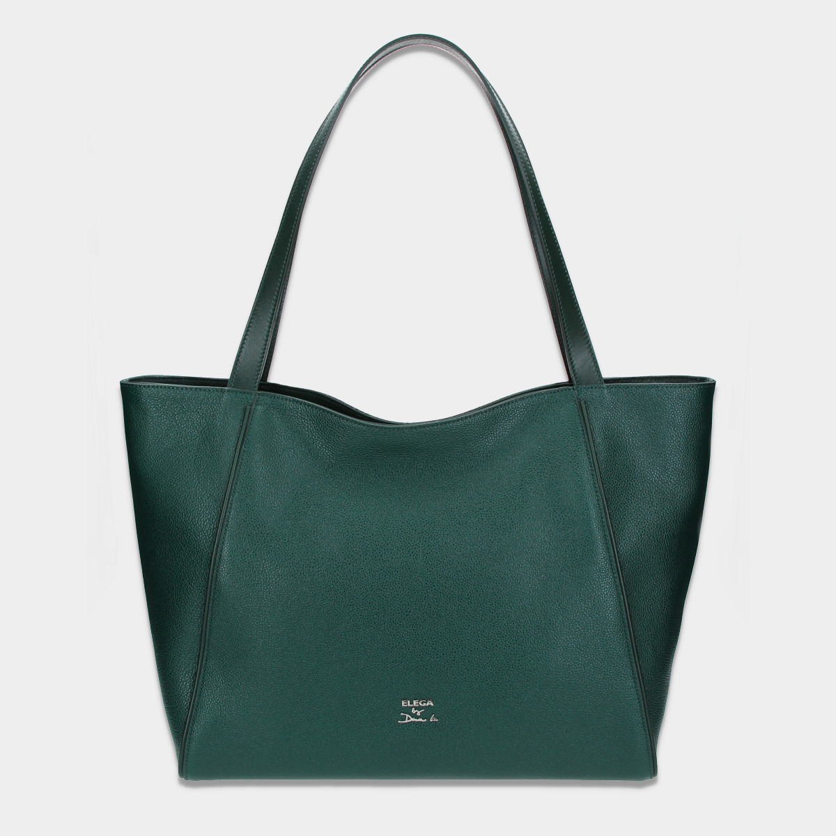 ELEGA by Dana M Velká shopper se zipem Louvre zelená/stříbro