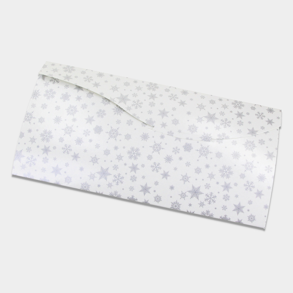 Dárková obálka bílá, hvězdy
