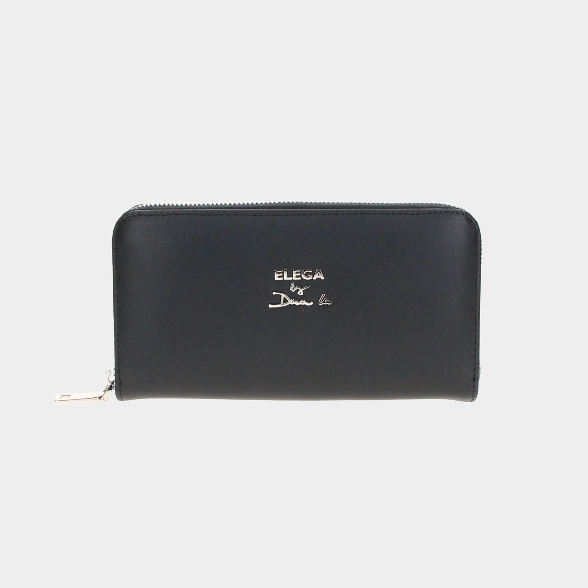 ELEGA by Dana M Velká zipová peněženka Seina černá/stříbro