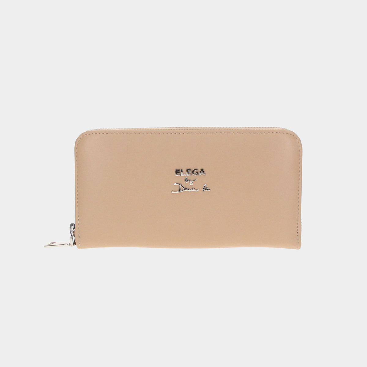 ELEGA by Dana M Velká zipová peněženka Seina cappucino/stříbro