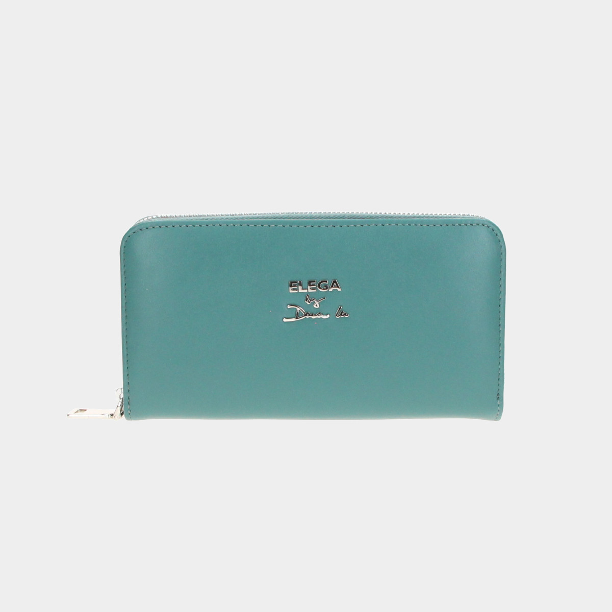 ELEGA by Dana M Velká zipová peněženka Seina tyrkysová/stříbro