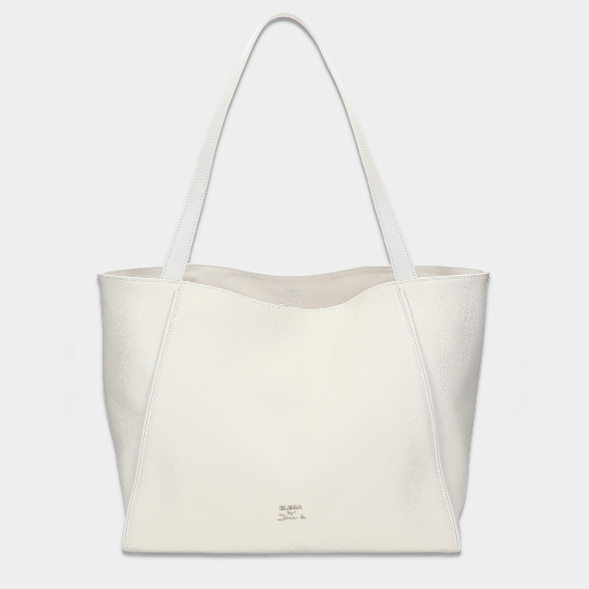 ELEGA by Dana M Shopper se zipem Louvre offwhite/stříbro
