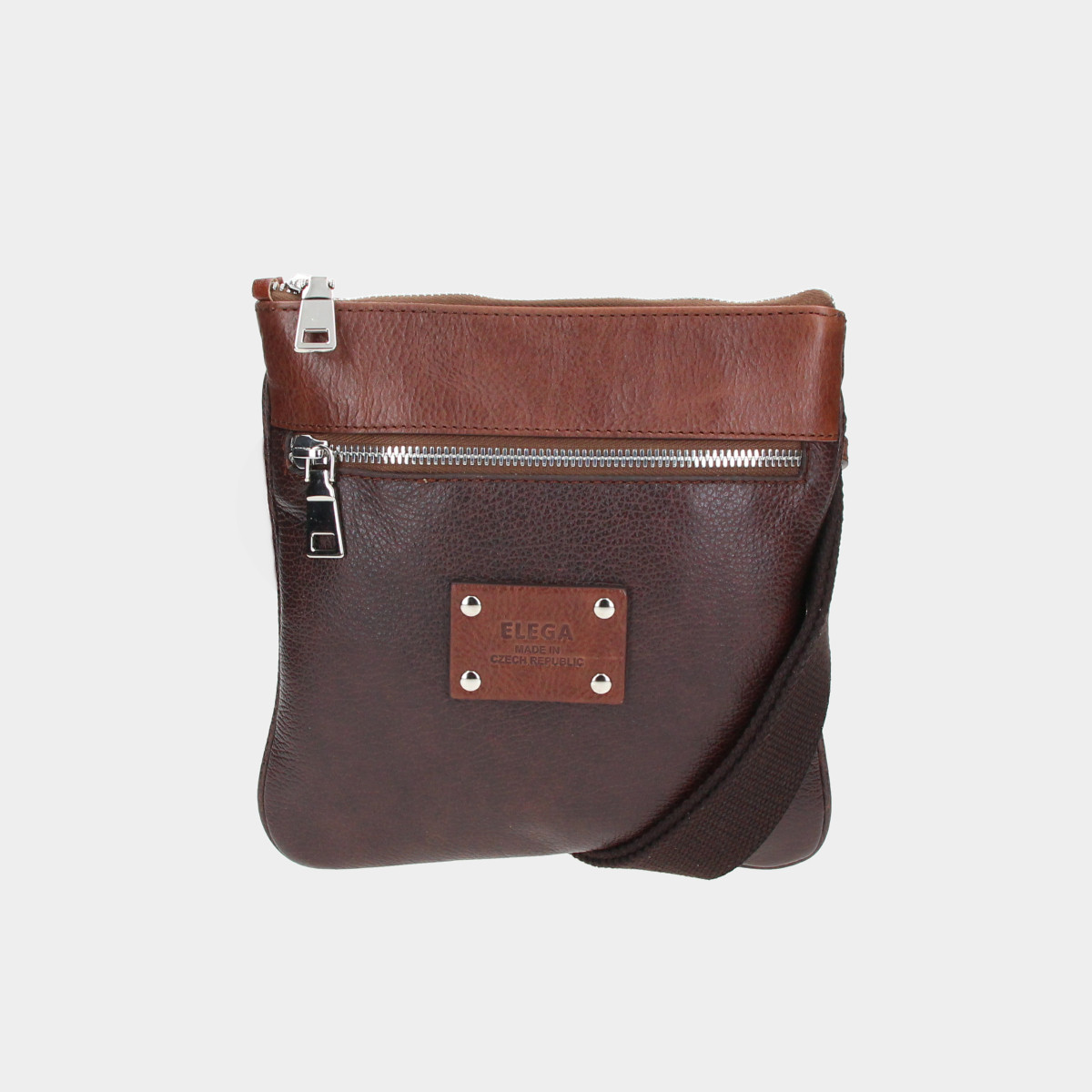 ELEGA Malá crossbody placka Gery hnědá