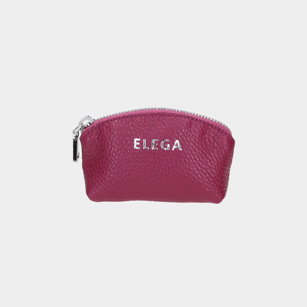 ELEGA Klíčenka zipová Mobi purpurová/stříbro